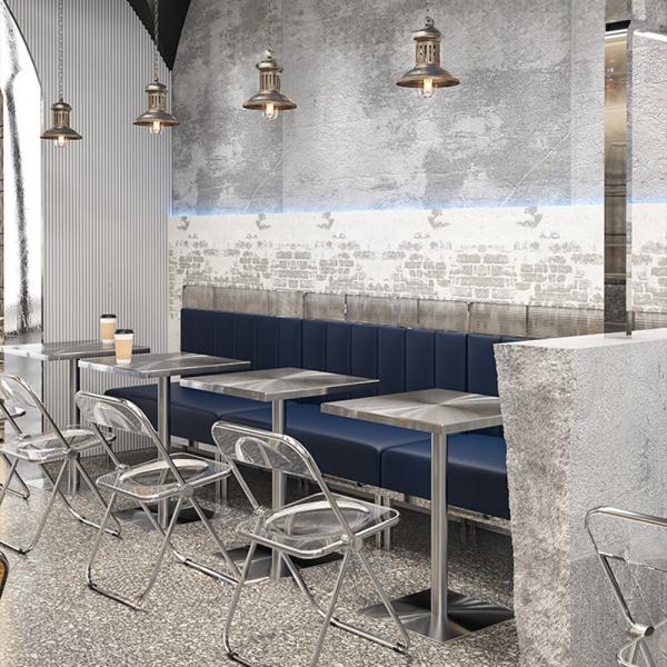 Großhandel B2B Restaurantmöbel aus Edelstahl für Restaurant Sofa